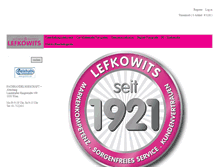 Tablet Screenshot of lefkowits.at